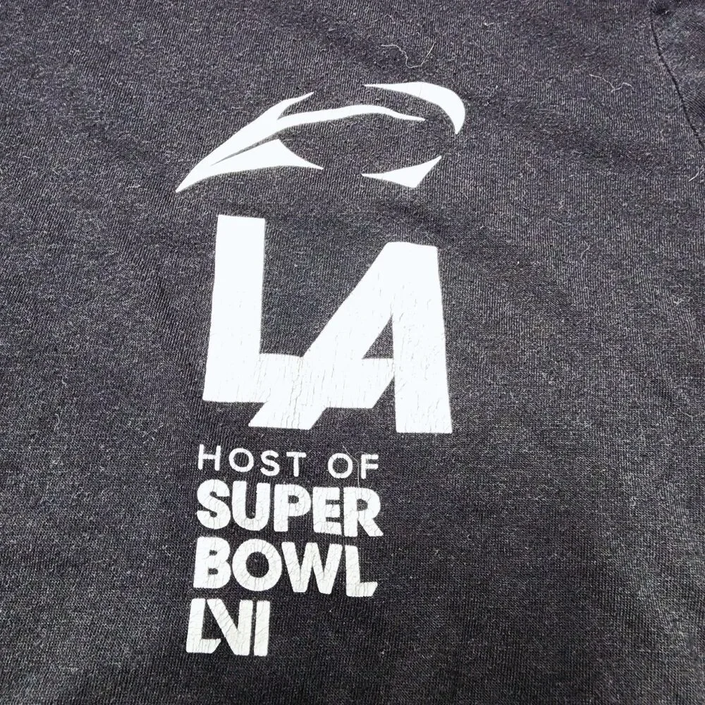 Fanatics Los Angeles Host of Super Bowl LVI NFL Shirt Charcoal XL EUC